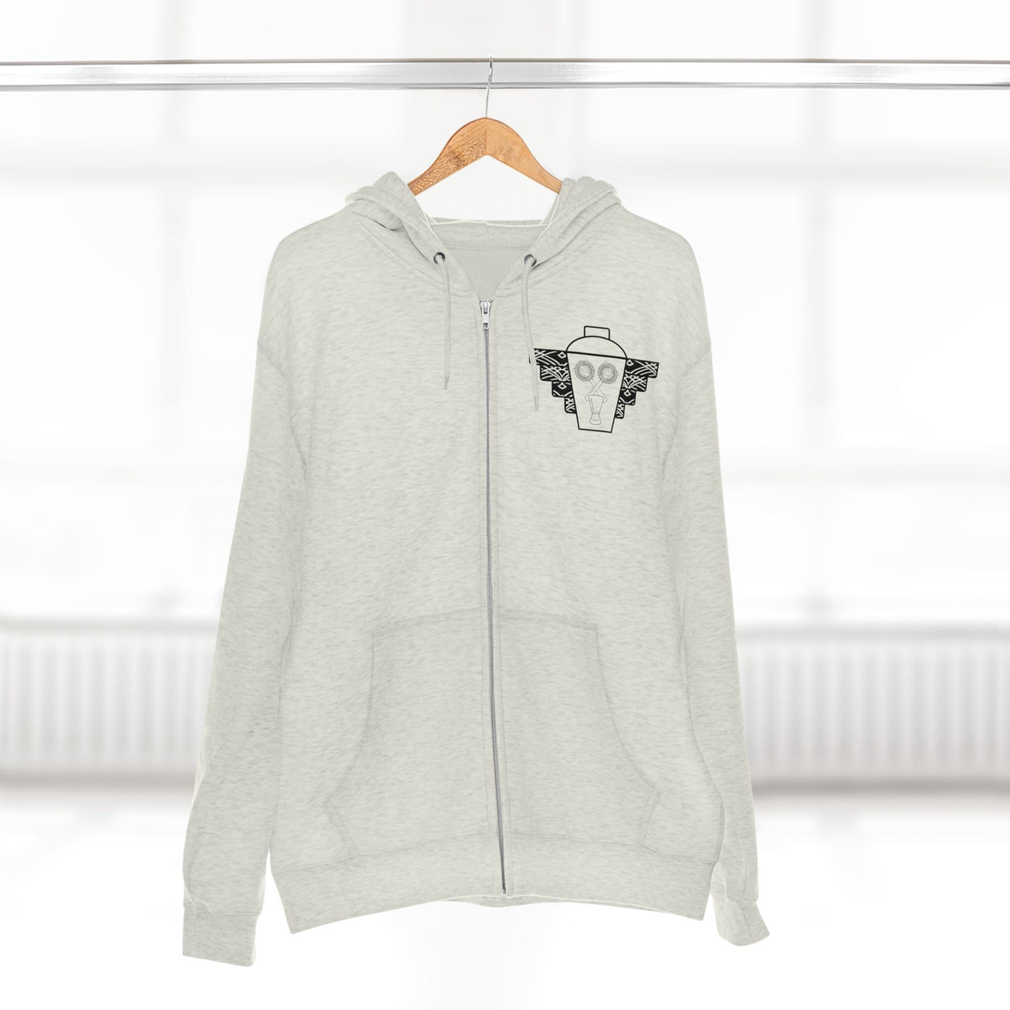 99&Main Cocktail Bar Emblem logo Unisex Zip Hoodie